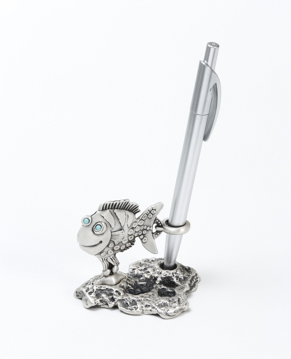Sterling silver pen stand Length: 7 cm Width: 7 cm
