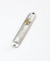 Mezuza, sterling silver and 24k gold plated. suitable for 12 cm parchment  Length: 16 cm  Width: 3 cm