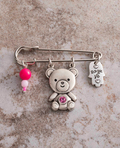 Teddy Bear Pendant for Stroller - Pink