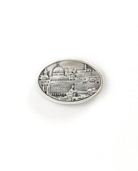 Oval magnet with Jerusalm  Length: 3 cm  Width: 5 cm