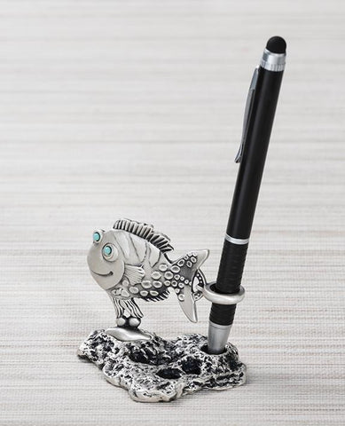 Sterling silver pen stand  Length: 7 cm  Width: 7 cm